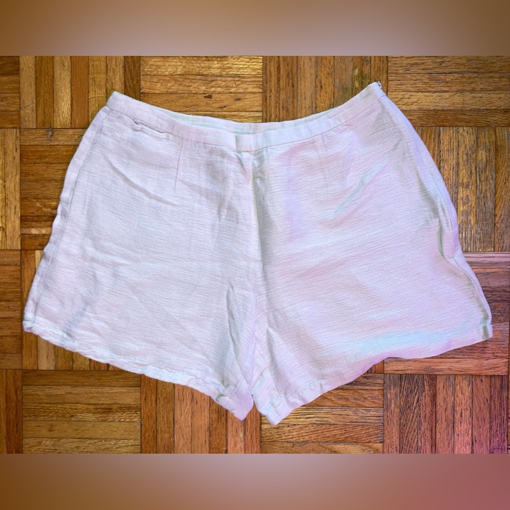 Eileen Fisher Oatmeal Colored Minimalist Shorts S